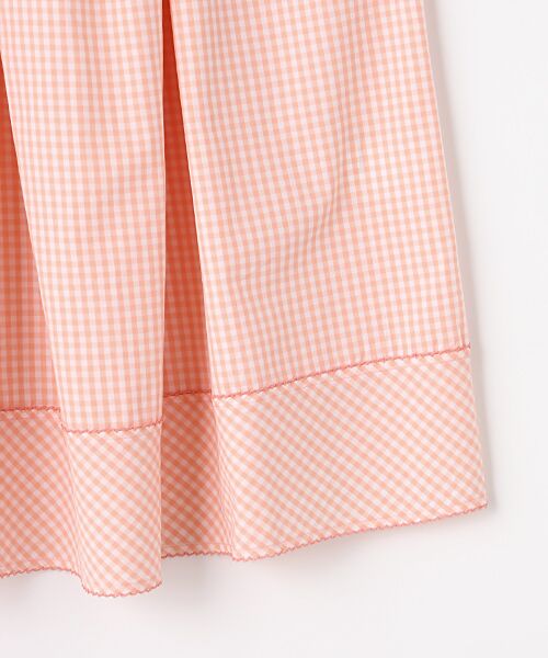 PINK HOUSE / ピンクハウス ロング・マキシ丈スカート | スモッキング刺繍使いギンガムチェックスカート | 詳細5