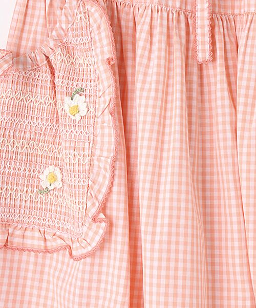PINK HOUSE / ピンクハウス ロング・マキシ丈スカート | スモッキング刺繍使いギンガムチェックスカート | 詳細7