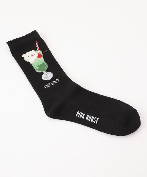 クリームソーダ柄ソックス