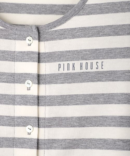 PINK HOUSE / ピンクハウス カーディガン・ボレロ | ロゴプリントカットソ－カーディガン | 詳細2