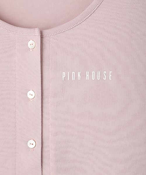 PINK HOUSE / ピンクハウス カーディガン・ボレロ | ロゴプリントカットソ－カーディガン | 詳細7