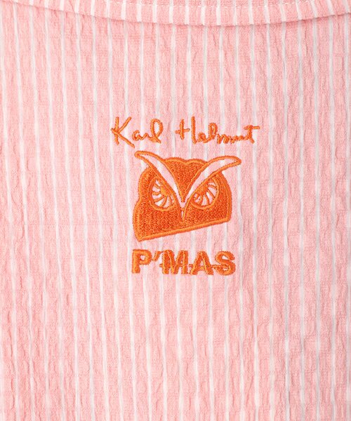 PINK HOUSE / ピンクハウス ポロシャツ | 【P'MAS×Karl Helmut】ロゴ刺繍ストライプポロシャツ | 詳細4