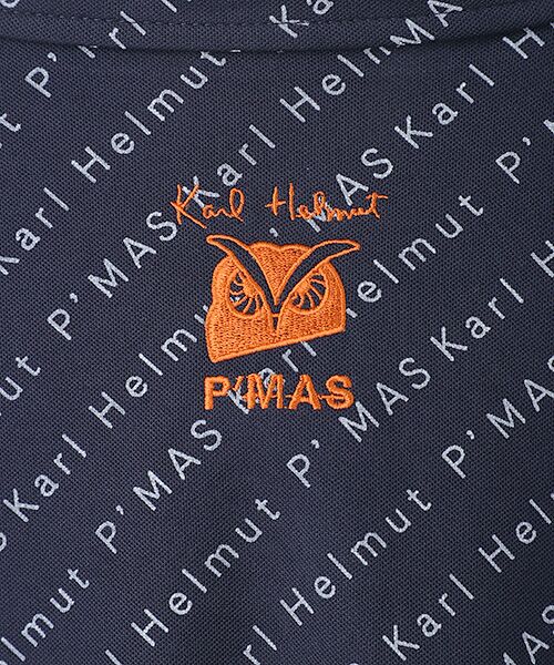 PINK HOUSE / ピンクハウス ポロシャツ | 【P'MAS×Karl Helmut】ロゴ総柄プリントポロシャツ | 詳細10