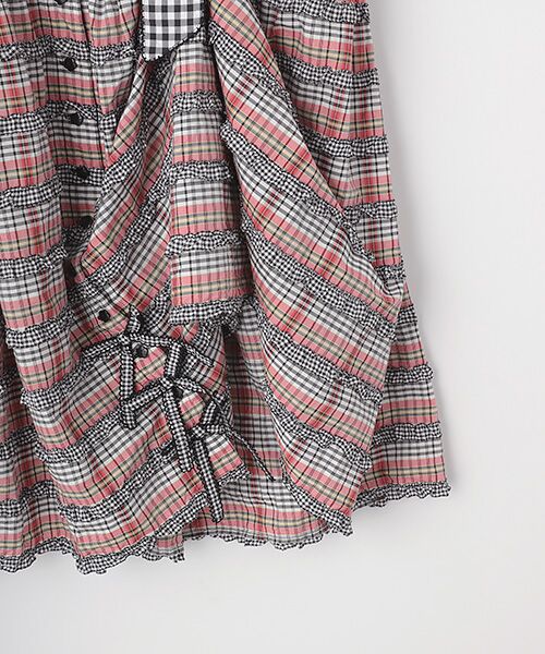 PINK HOUSE / ピンクハウス ロング・マキシ丈スカート | オリジナルチェック×ギンガムチェックスカート | 詳細3
