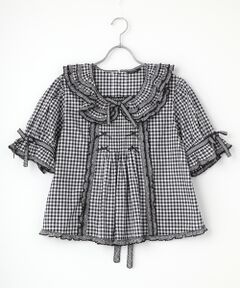 PINK HOUSE / ピンクハウス シャツ・ブラウス | ギンガムチェックパッチワークフリルブラウス