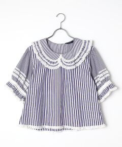 試着のみ♢ピンクハウス フリル付きタンクトップ ネイビー