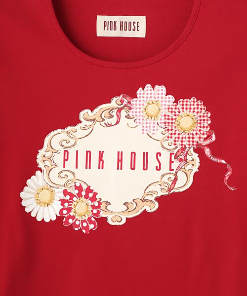 PINK HOUSE / ピンクハウス カットソー | ひな菊コサージュプリントカットソー | 詳細3