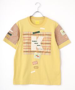 オリジナルチェックパッチワークＴシャツ