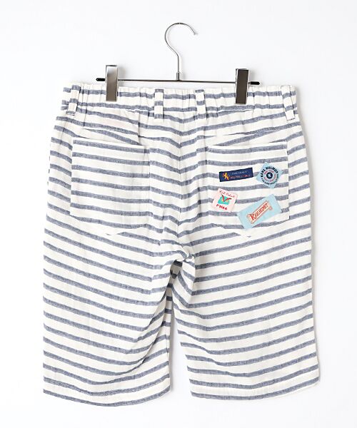 PINK HOUSE / ピンクハウス ショート・ハーフ・半端丈パンツ | 【P’MAS×Karl Helmut】先染めボーダードットダブルガーゼハーフパンツ | 詳細3