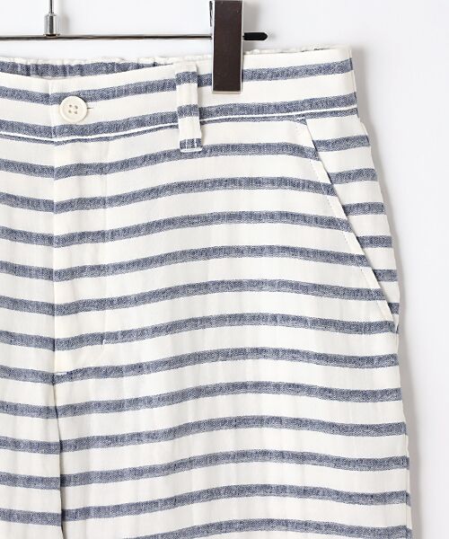 PINK HOUSE / ピンクハウス ショート・ハーフ・半端丈パンツ | 【P’MAS×Karl Helmut】先染めボーダードットダブルガーゼハーフパンツ | 詳細4
