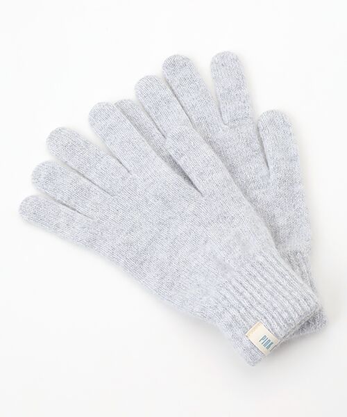 PINK HOUSE / ピンクハウス 手袋 | ●ネーム使いニットグローブ（グレー）