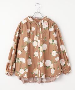 PINK HOUSE / ピンクハウス シャツ・ブラウス | ホワイトローズプリントフードブラウス