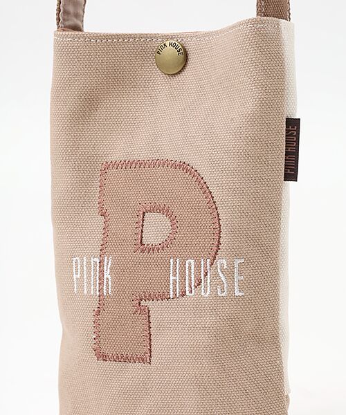 PINK HOUSE / ピンクハウス トートバッグ | Ｐロゴアップリケ使い配色バッグ | 詳細5