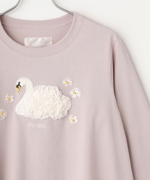 PINK HOUSE / ピンクハウス カットソー | SWAN LAKE刺繍カットソー | 詳細6