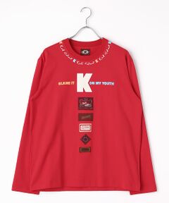 Kロゴ＆ネームワッペン使い長袖Ｔシャツ