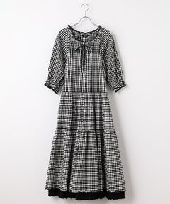 ドットシフォンワンピース
