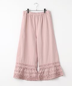 ●フリル使いワイドパンツ
