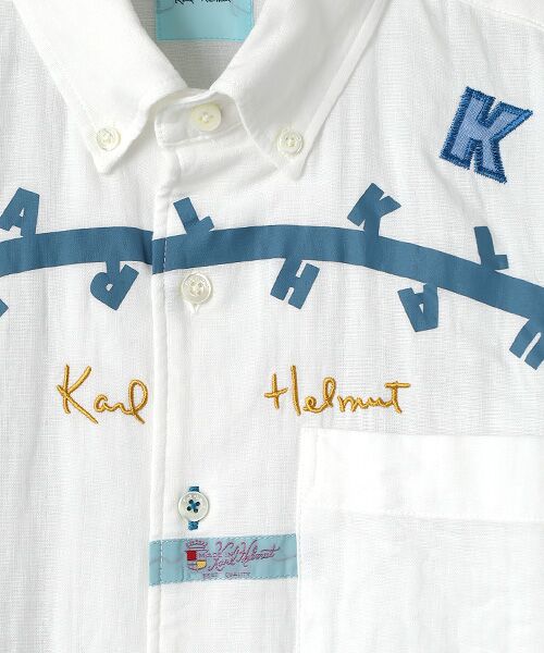 PINK HOUSE / ピンクハウス シャツ・ブラウス | ロゴラインプリントシャツブラウス | 詳細2