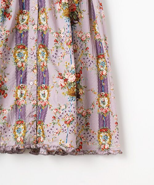 PINK HOUSE / ピンクハウス ロング・マキシ丈ワンピース | 壁紙模様プリントワンピース | 詳細7