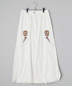 【新品未使用品】ピンクハウス デイジー刺繍ミディ丈スカート フリーサイズ スカート｜全商品一覧｜ピンクハウスオフィシャルオンライン