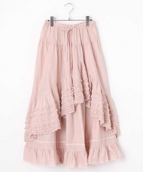 PINK HOUSE/ピンクハウス ヒルトップラッフルスカート ピンク F PINK HOUSE/ピンクハウス ヒルトップラッフルスカート ピンク F