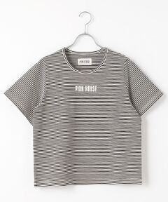 kotohayokozawa×PINK HOUSE MIX PRINT RAPHIC WAVE TOP