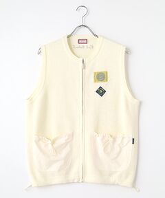 PINK HOUSE / ピンクハウス ベスト | ネームワッペン使いニットベスト