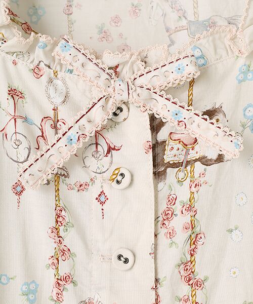 PINK HOUSE / ピンクハウス ロング・マキシ丈ワンピース | メリーゴーラウンドプリントミディワンピース | 詳細5