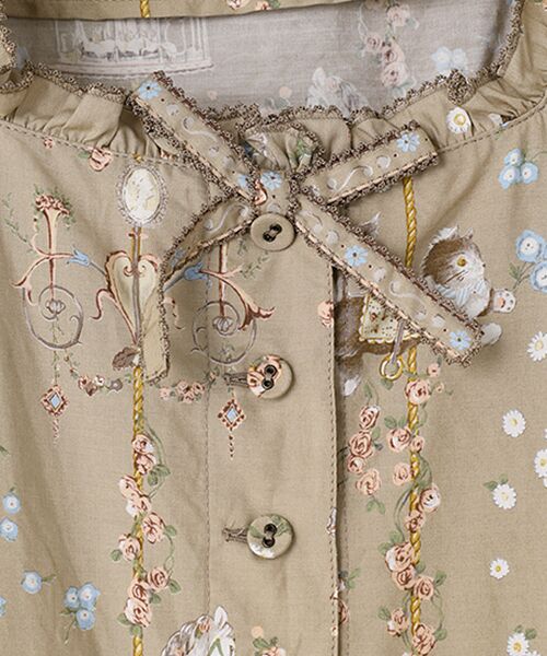 PINK HOUSE / ピンクハウス ロング・マキシ丈ワンピース | メリーゴーラウンドプリントミディワンピース | 詳細6