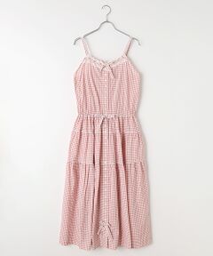 PINK HOUSE ピンクチェック キャミワンピース サイズ2 タイムセール セール】 カラーギンガムチェックキャミソールワンピース