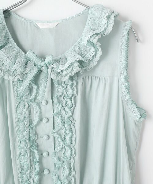 PINK HOUSE / ピンクハウス ロング・マキシ丈ワンピース | ポルカドットチュール使いワンピース | 詳細4