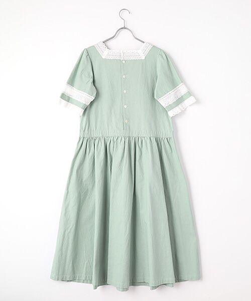 PINK HOUSE / ピンクハウス ロング・マキシ丈ワンピース | コットンリネンキャンバスワンピース | 詳細5