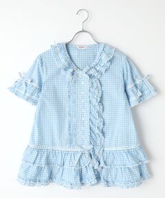 ピンクハウス　リトルヴァイオレットプリントブラウス&新品未使用ソックスセット PINK HOUSE（ピンクハウス）の「リトルヴァイオレット柄ソックス