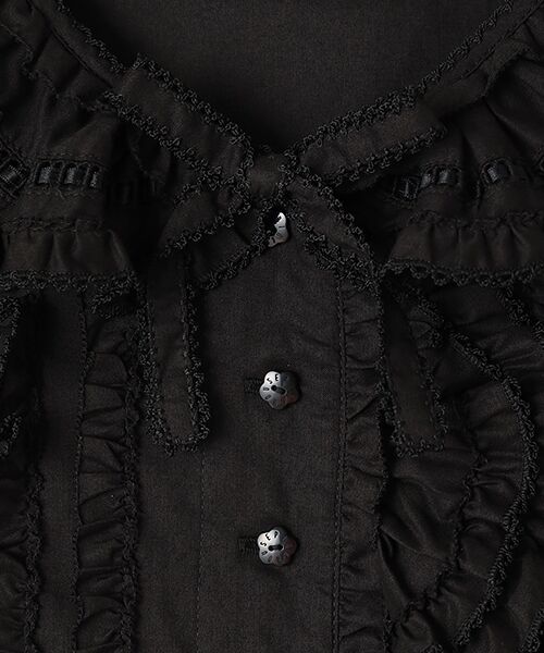 PINK HOUSE / ピンクハウス シャツ・ブラウス | フリルオーバーブラウス | 詳細1