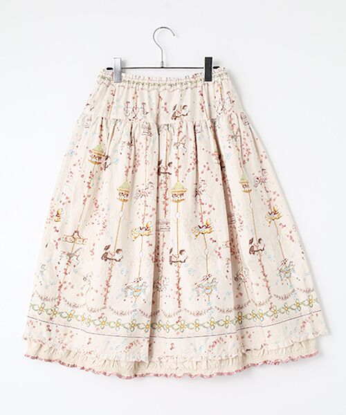 PINK HOUSE / ピンクハウス ロング・マキシ丈スカート | メリーゴーラウンドプリントスカート | 詳細2