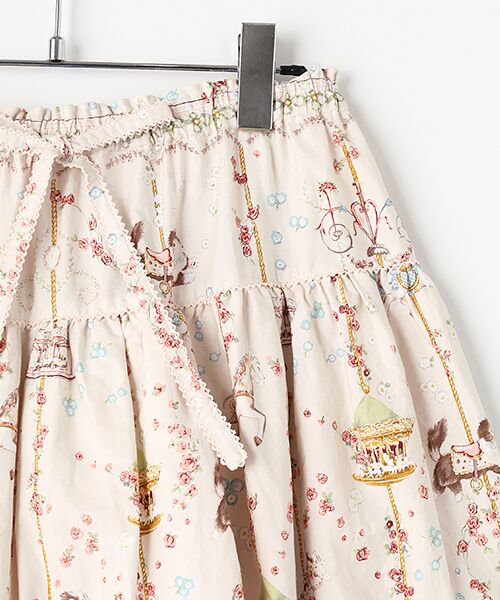 PINK HOUSE / ピンクハウス ロング・マキシ丈スカート | メリーゴーラウンドプリントスカート | 詳細3