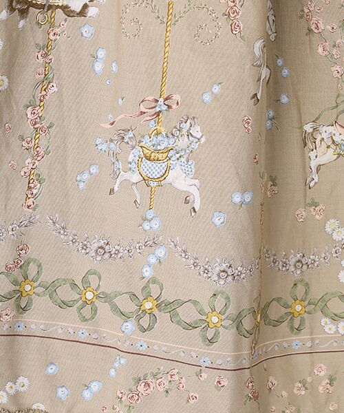 PINK HOUSE / ピンクハウス ロング・マキシ丈スカート | メリーゴーラウンドプリントスカート | 詳細8