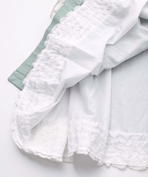 ピンクハウス　白　ホワイト　レース　コットン　スカート コットンリネンキャンバススカート （ロング・マキシ丈スカート