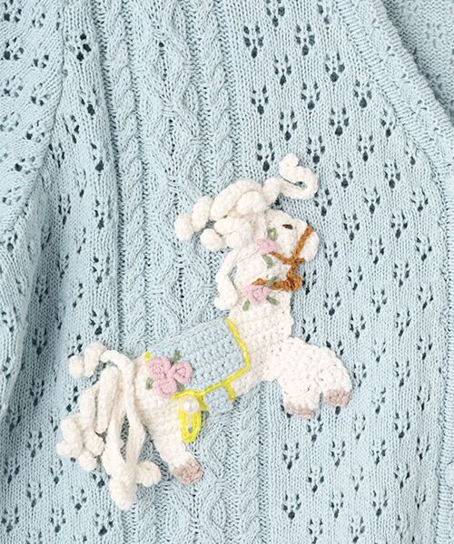 PINK HOUSE / ピンクハウス カーディガン・ボレロ | メリーゴーラウンドモチーフカーディガン | 詳細7