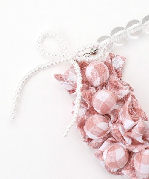 PINK HOUSE / ピンクハウス ブレスレット・バングル | 【OUTLET】natsumi osawa×PINK HOUSE  gingham check shibori flower bracelet | 詳細2
