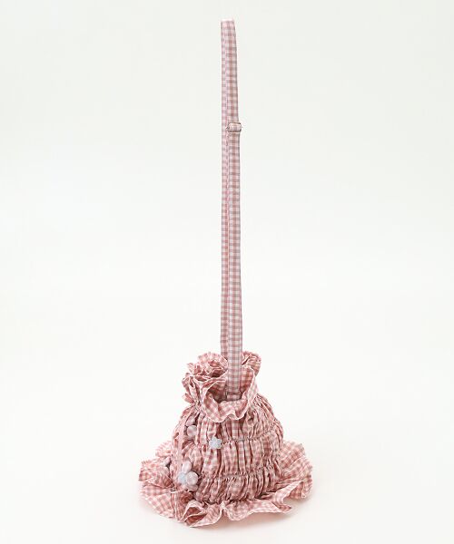PINK HOUSE / ピンクハウス ハンドバッグ | 【OUTLET】natsumi osawa×PINK HOUSE  gingham check shibori flower bag | 詳細2