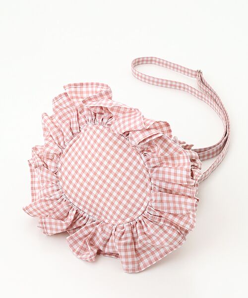 PINK HOUSE / ピンクハウス ハンドバッグ | 【OUTLET】natsumi osawa×PINK HOUSE  gingham check shibori flower bag | 詳細4