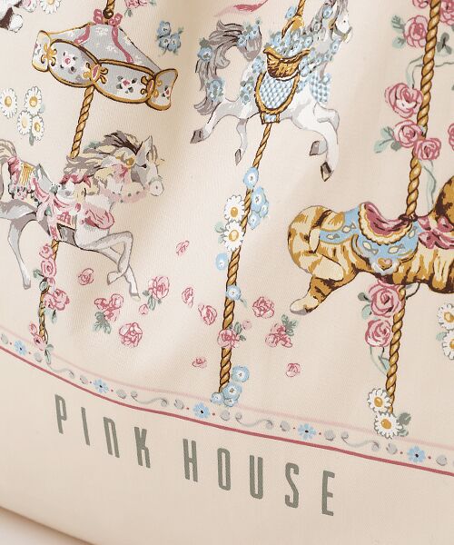 PINK HOUSE / ピンクハウス トートバッグ | メリーゴーラウンドプリントバッグ | 詳細6