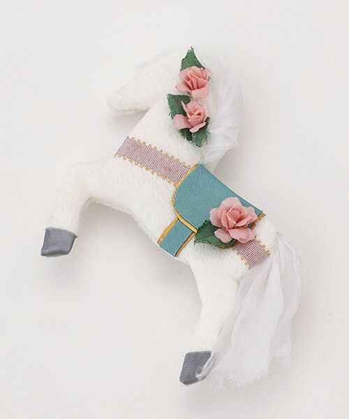 PINK HOUSE/ピンクハウス メリーゴーラウンドモチーフブローチ ホワイト F PINK HOUSE/ピンクハウス メリーゴーラウンドモチーフブローチ ホワイト F