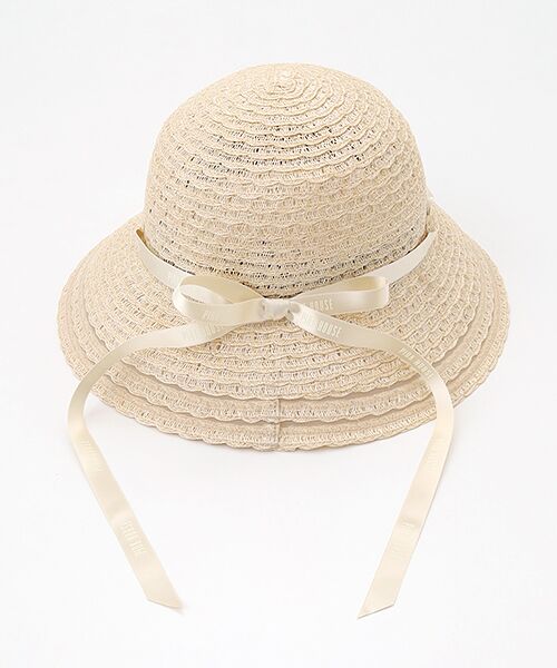 PINK HOUSE / ピンクハウス ハット | ●ロゴリボン付きスカラップブレードハット | 詳細2