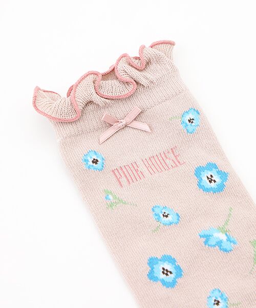 PINK HOUSE / ピンクハウス ソックス | ネモフィラ柄ソックス | 詳細1