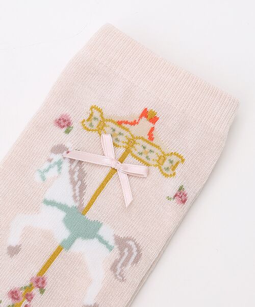PINK HOUSE / ピンクハウス ソックス | メリーゴーラウンド柄ソックス | 詳細1