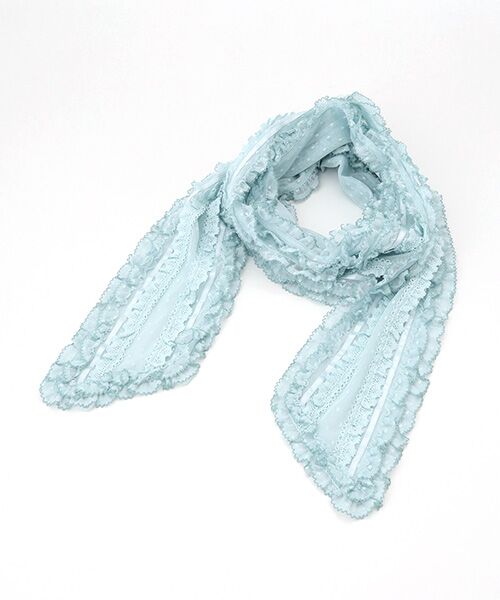 PINK HOUSE / ピンクハウス マフラー・ショール・スヌード・ストール | ポルカドットチュールストール | 詳細4