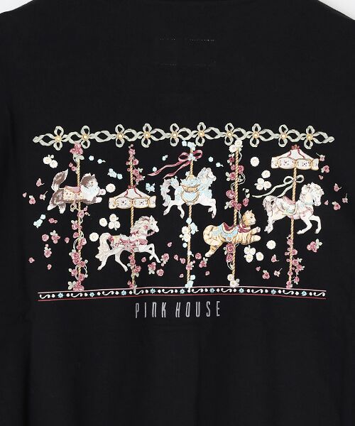 PINK HOUSE / ピンクハウス カーディガン・ボレロ | メリーゴーラウンドプリントスナップカーディガン | 詳細1