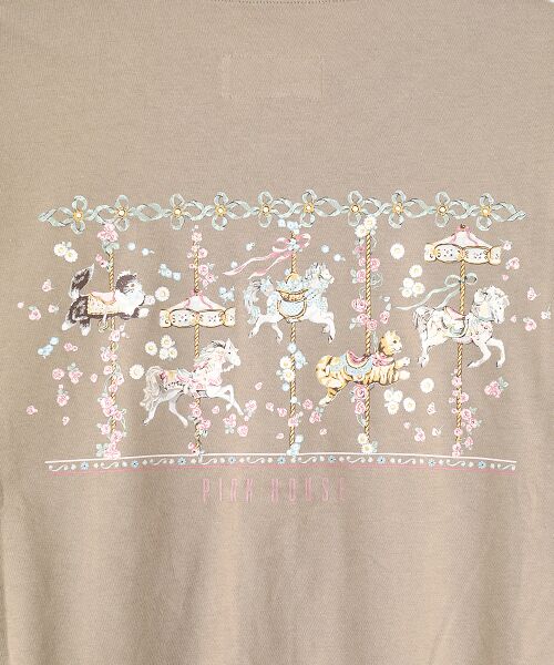 PINK HOUSE / ピンクハウス カーディガン・ボレロ | メリーゴーラウンドプリントスナップカーディガン | 詳細5